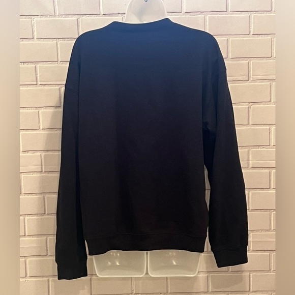 Disney Mickey Mouse Lace-Up V-Neck Black Sweatshirt - Size XL (15-17) - Picture 2 of 6